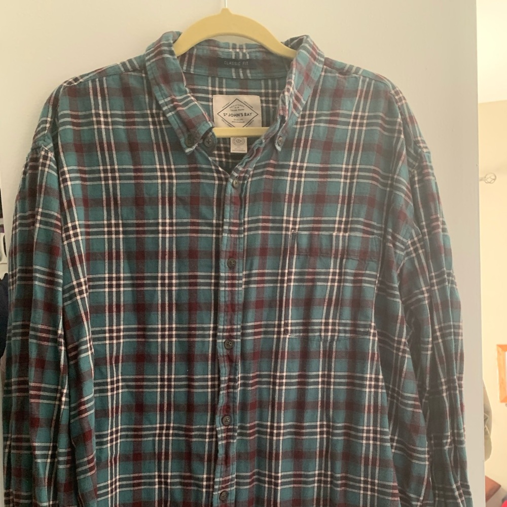 St. John’s Bay Plaid Button Down
